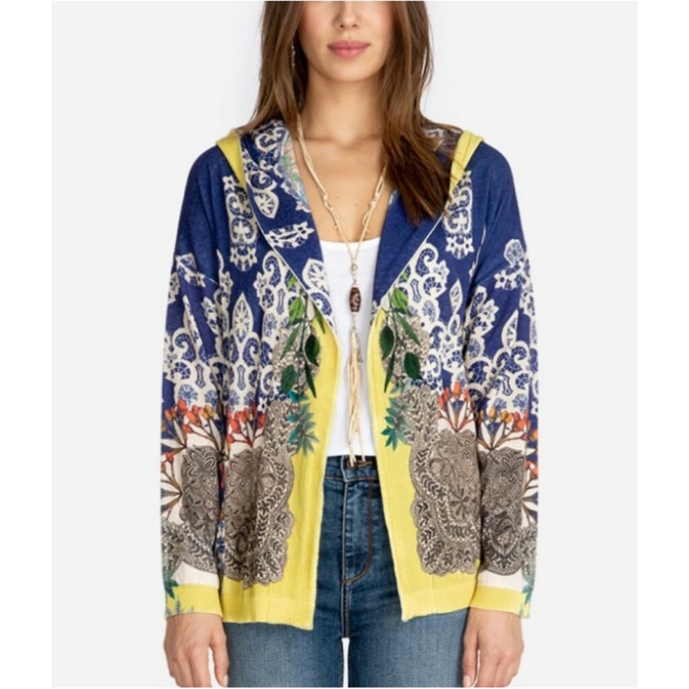 Johnny Was Open Hoodie Sweater